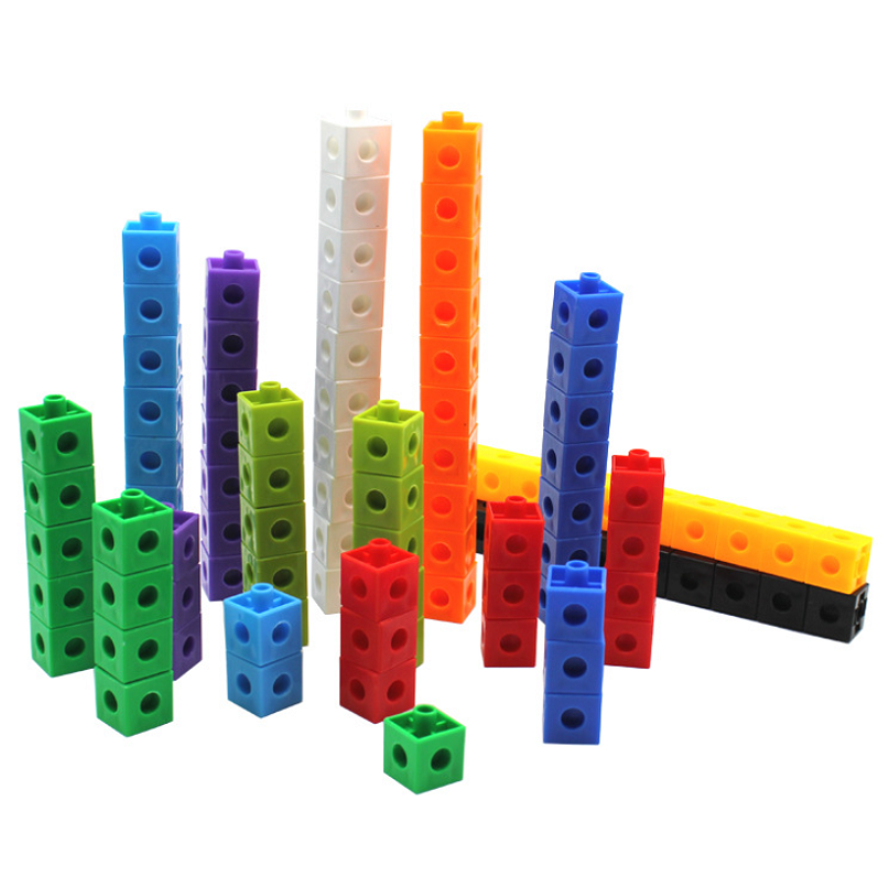 100 khối cube block - khối lập phương cho bé học toán và xếp hình sáng tạo
