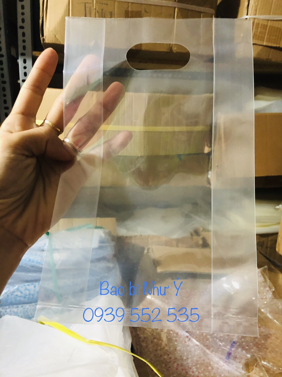 [200gr/size nhỏ] Túi nilon trong suốt, túi đựng mỹ phẩm