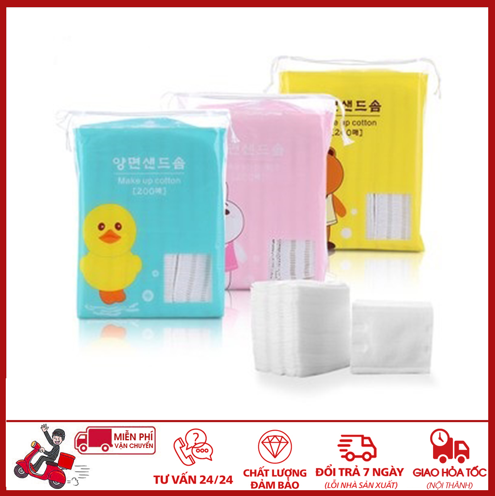 ⛔GIADUNGHOALONG⛔ Bông tẩy trang Muji (BỊCH 200 MIẾNG)