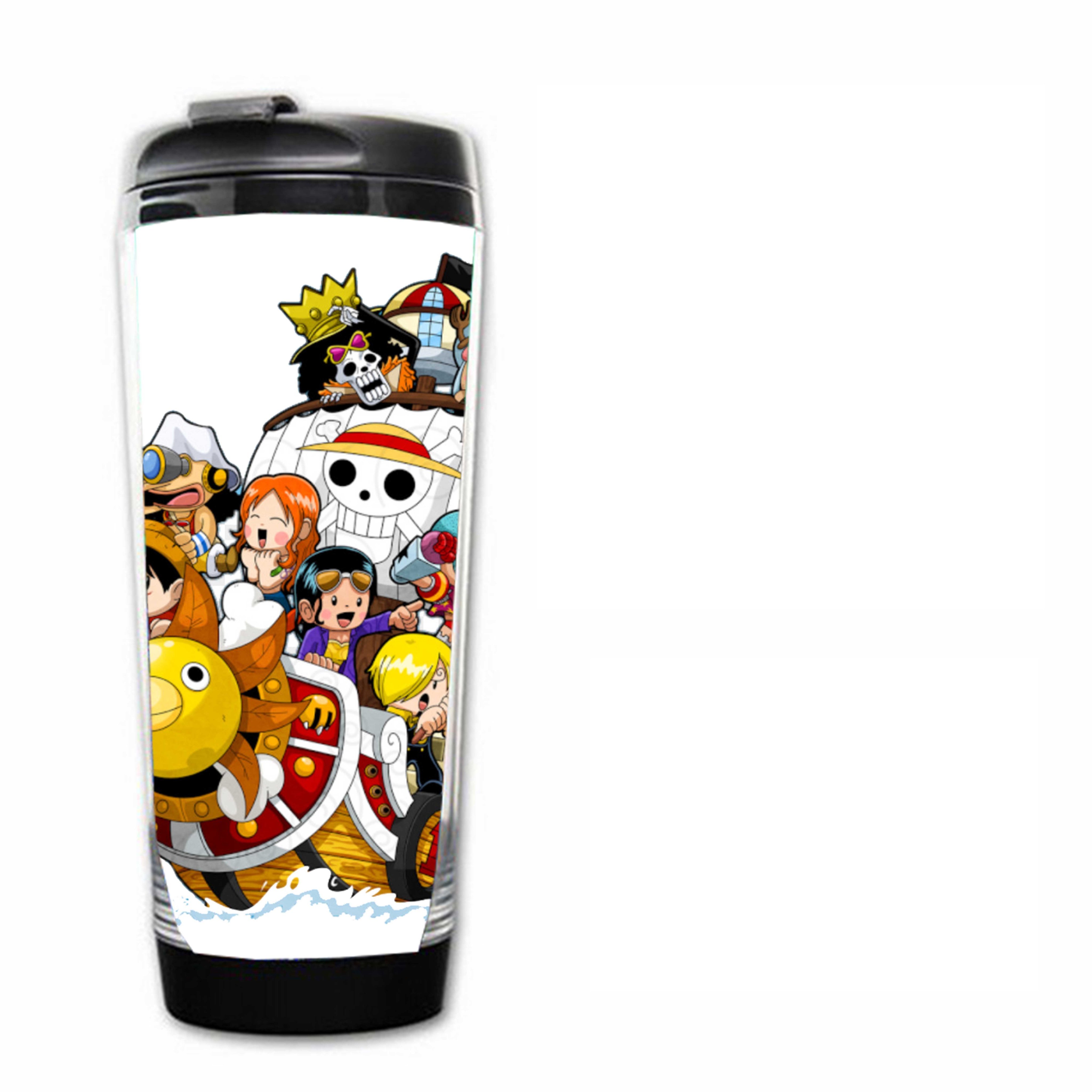 Bình nước in hình thuyền One Piece anime chibi