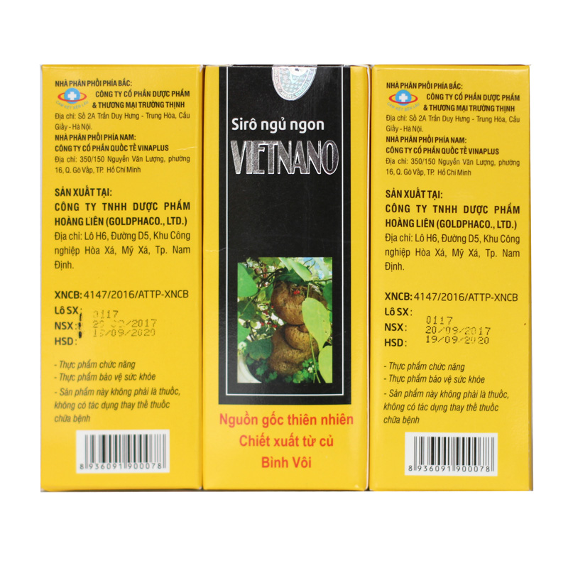 Combo 2 chai Si rô ngủ ngon Vietnano 50ml
