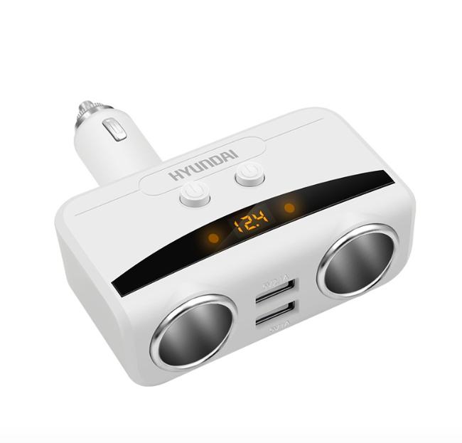 Hanrui shop bộ chuyển nguồn điện cho ô tô 24v/12v ra 12v và 2 cổng usb 5v hyundai