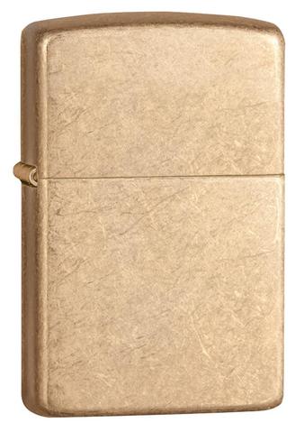 Zippo Armor Tumbled Brass Lighter 28496