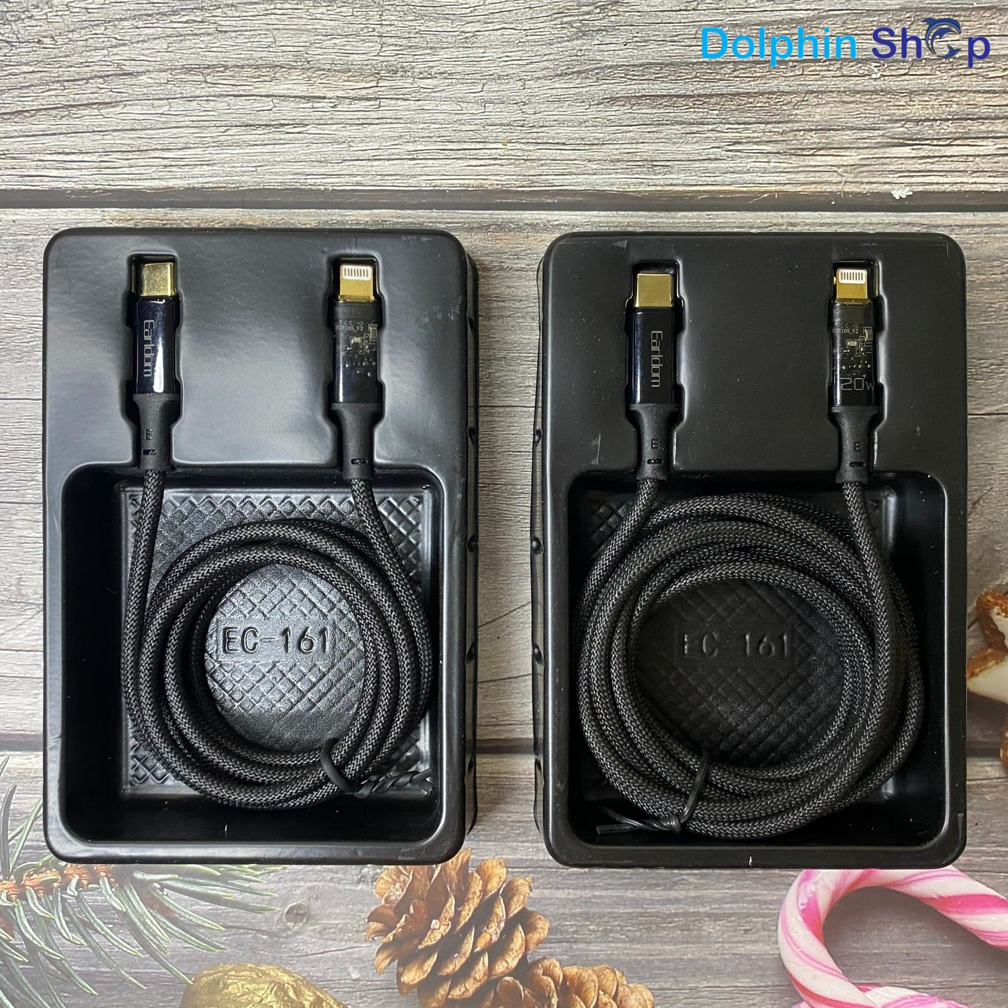Cáp Tự Ngắt 20W Chân TypeC Ra Lightning Dành Cho iPhone, iPad EarIdom EC161/162