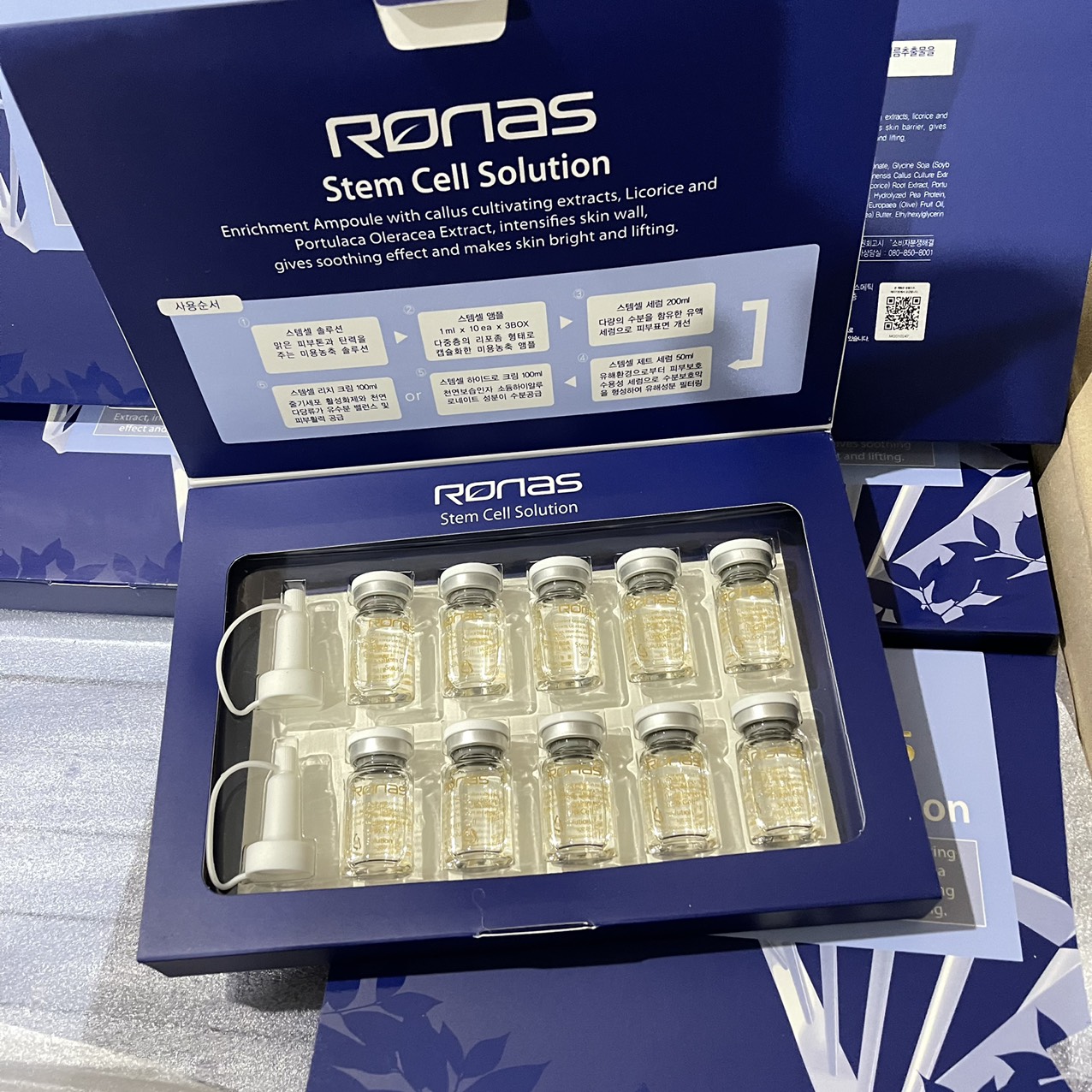 Tinh Chất Tế Bào Gốc Ronas stem Cell Solution Chính Hãng -Mẫu Mới (1hộp)