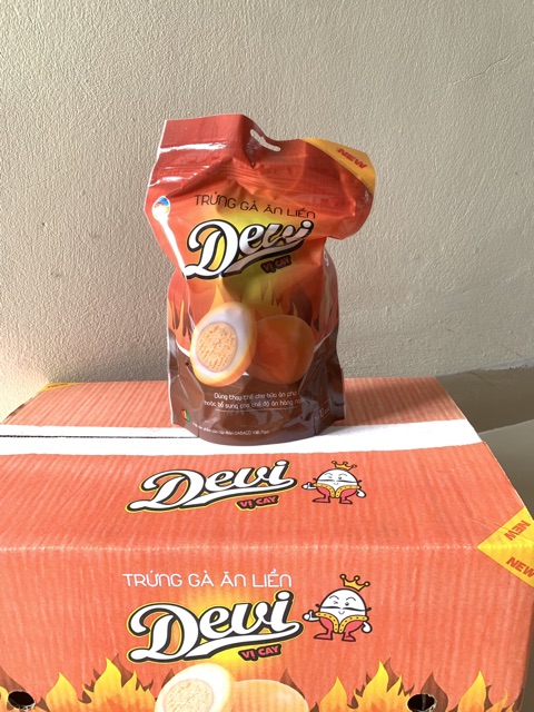 Trứng gà ăn liền Devi 1 túi 10 quả vị cay