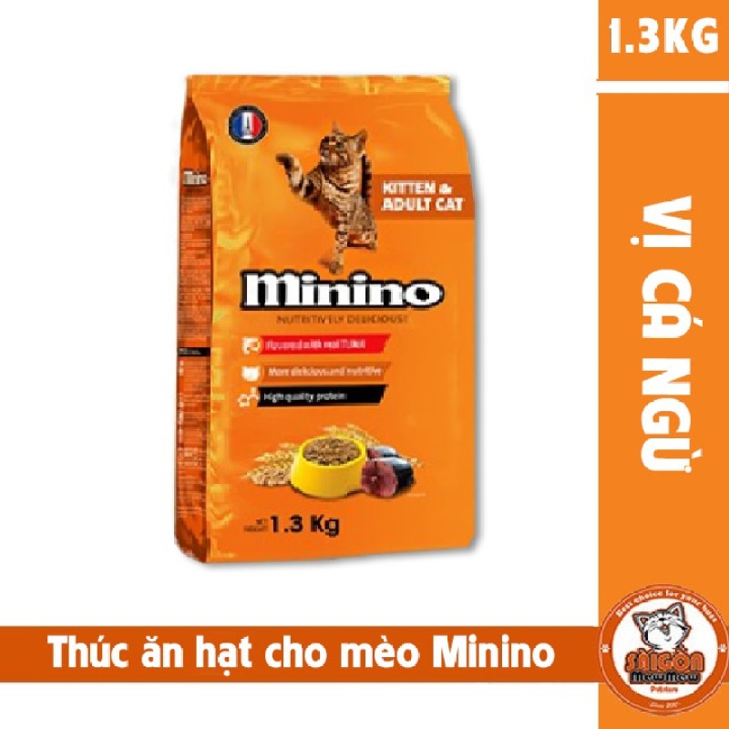 Thức ăn hạt cho mèo Minino (1.3kg)