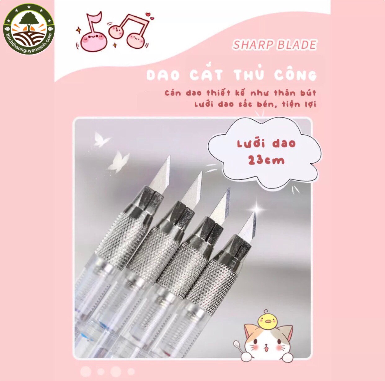 Dao dọc giấy, unbox dễ thương