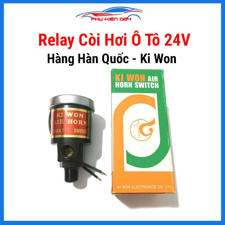 Relay còi hơi ô tô 24V, rờ le kèn hơi Ki Won hàng Hàn Quốc