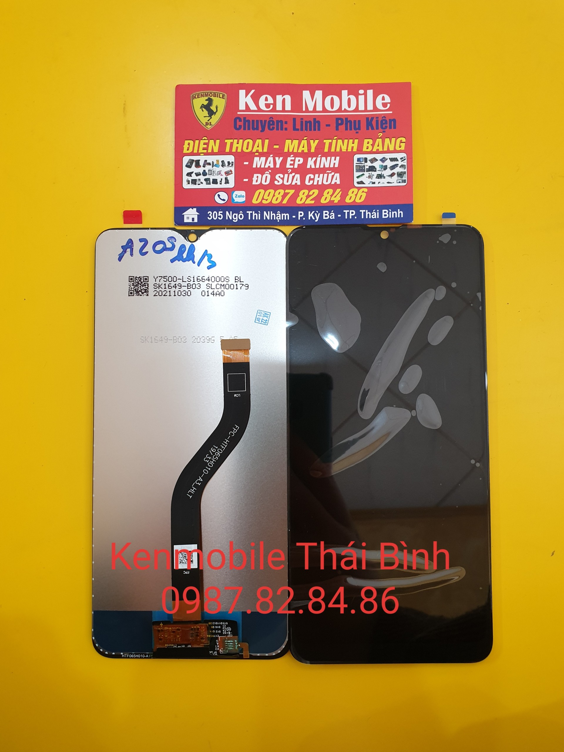 Màn hình tương thích samsung a20s / sm-a207, loại zin hãng
