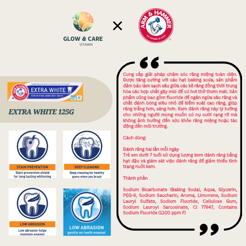 Arm & Hammer Advance White Pro/Charcoal/Enamel Care Sensitive Toothpaste 75ml