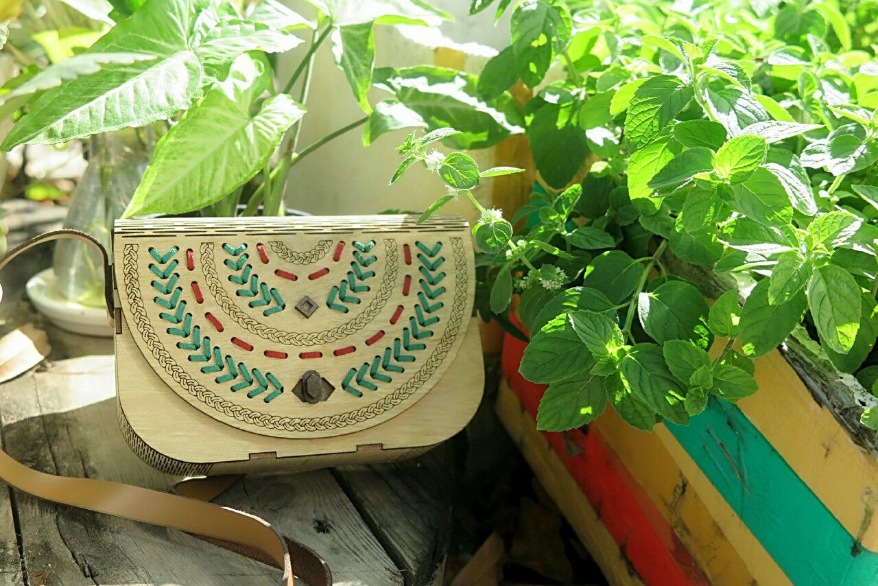 Túi xách gỗ handmade
