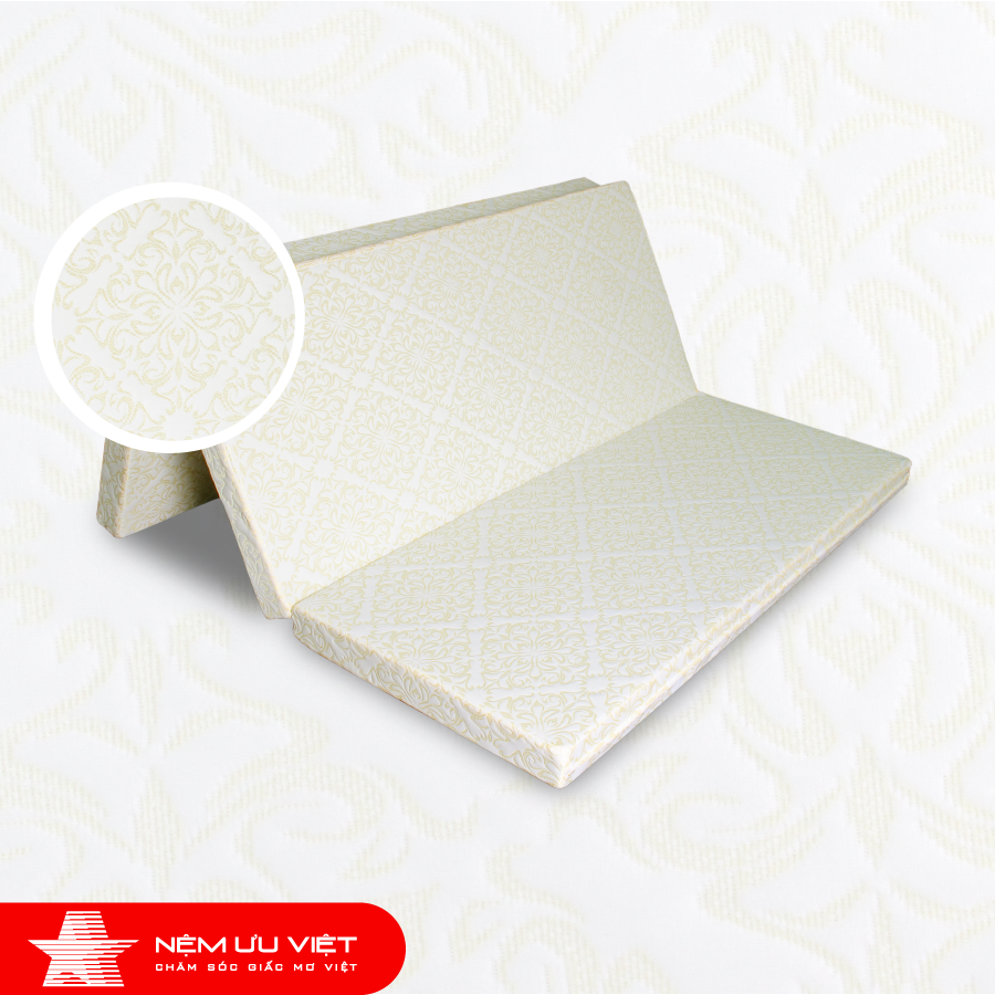 Nệm bông ép gấp 3 Dylan Ưu Việt 1m6 x 2m0 x 5cm