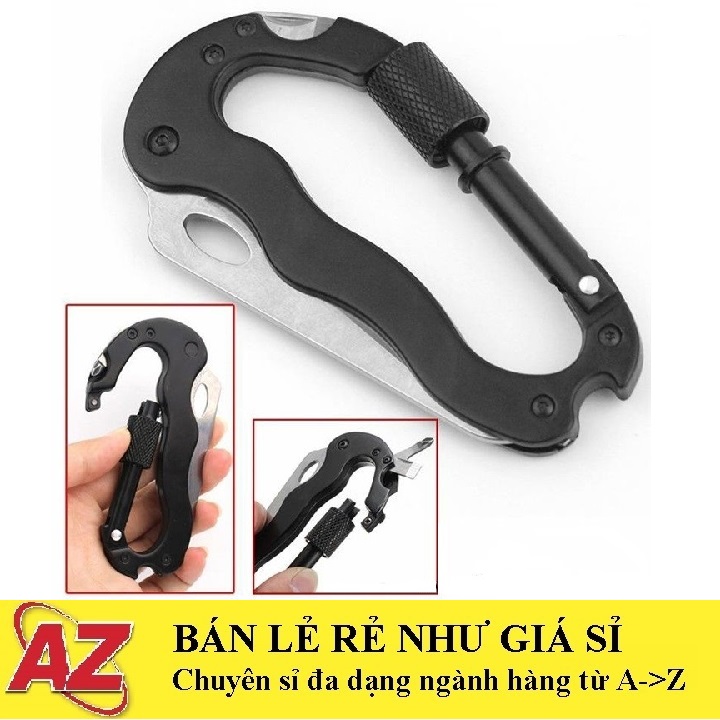 Móc khóa đa năng cao cấp đi phượt 5in1