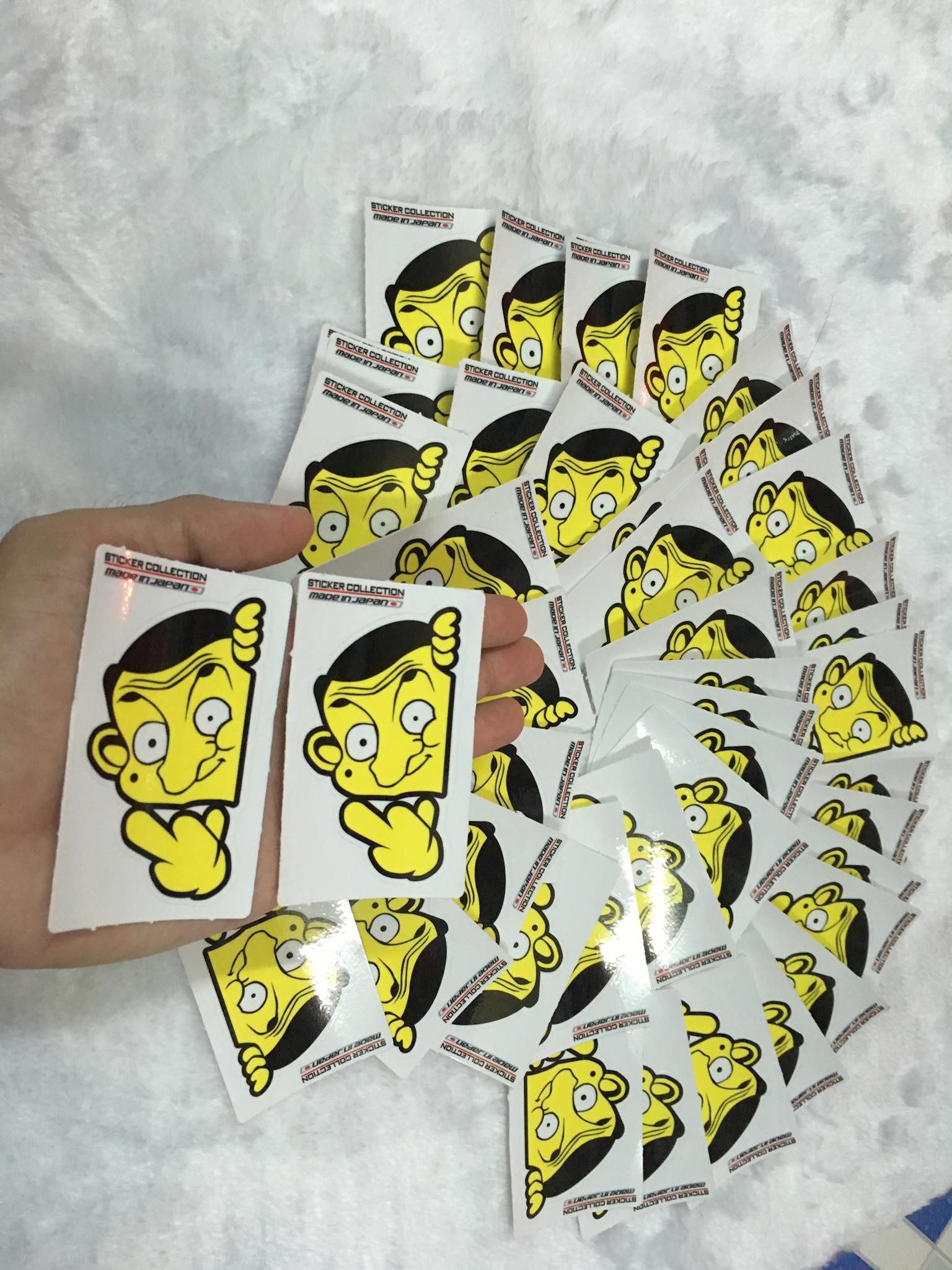 [HCM]COMBO 3 STIKER MR BEAN 1 NGÓN TAY