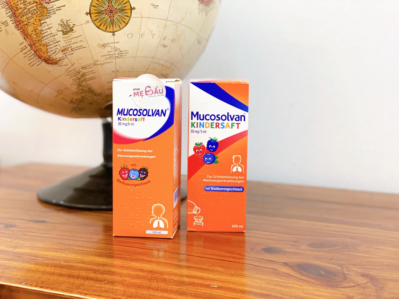 Siro ho Mucosolvan Kindersaft có dâu