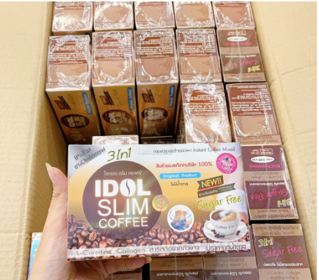Cà Phê Giảm Cân Idol Slim Coffee 3 In 1 Thái Lan (hộp 10 gói * 15gr)