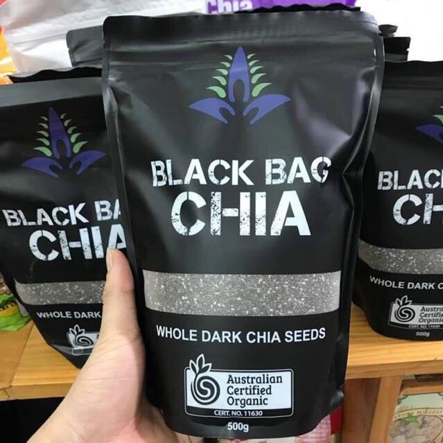 Combo 2 túi hạt chia đen úc hữu cơ 500g. thực phẩm ăn kiêng