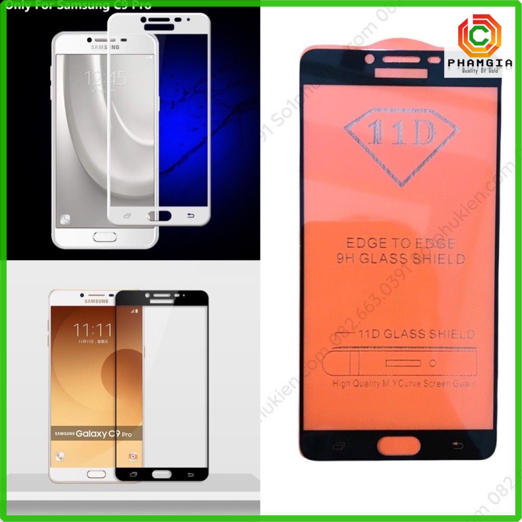 Kính cường lực samsung C9 / C9 pro full màn