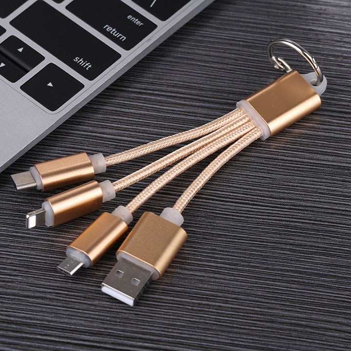 [HCM]CÁP SẠC 3 ĐẦU MÓC KHÓA NGẮN