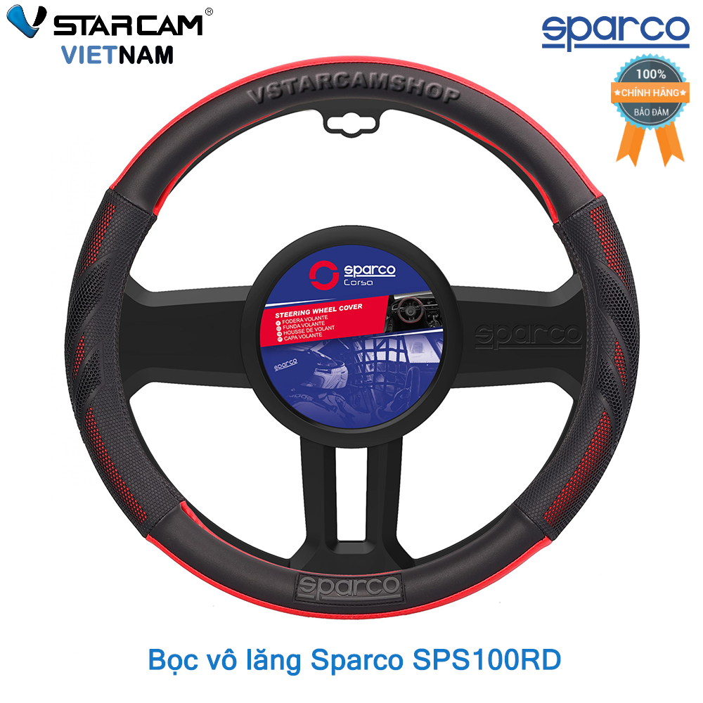 Bọc vô lăng cao cấp chính hãng Sparco SPS100RD