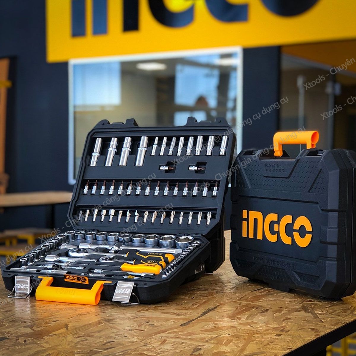 Bộ đồ nghề đa năng 94 chi tiết INGCO HKTS42941 chất liệu thép cao cấp chắc chắn. Đầu tuýp chịu nhiệt, chịu lực tác động