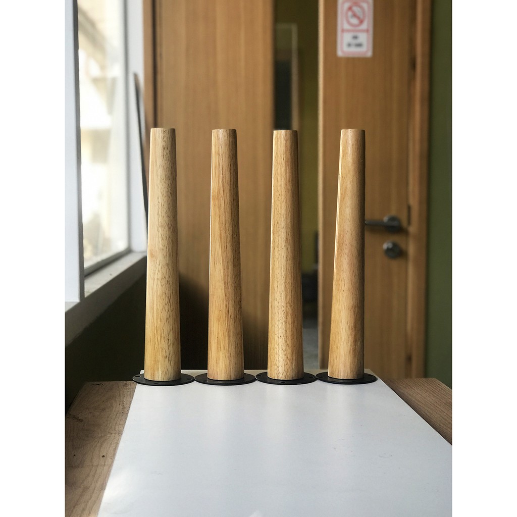 Chân Bàn Gỗ Cao Su Decor