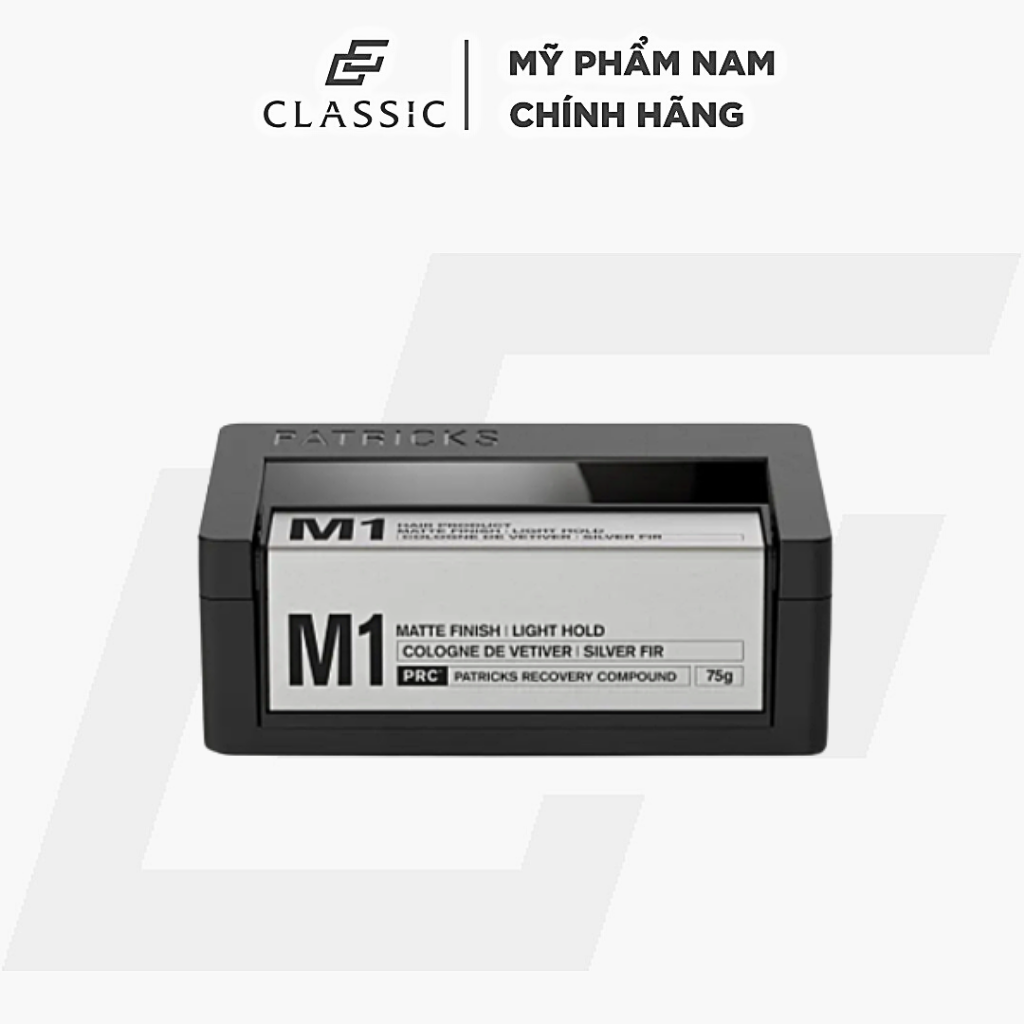 Sáp vuốt tóc patricks m1 matte finish | light hold
