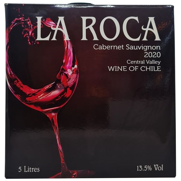 Vang bịch Chile La Roca đỏ 5 Lít nhập khẩu chính hãng - Nước nho không qua chưng cất