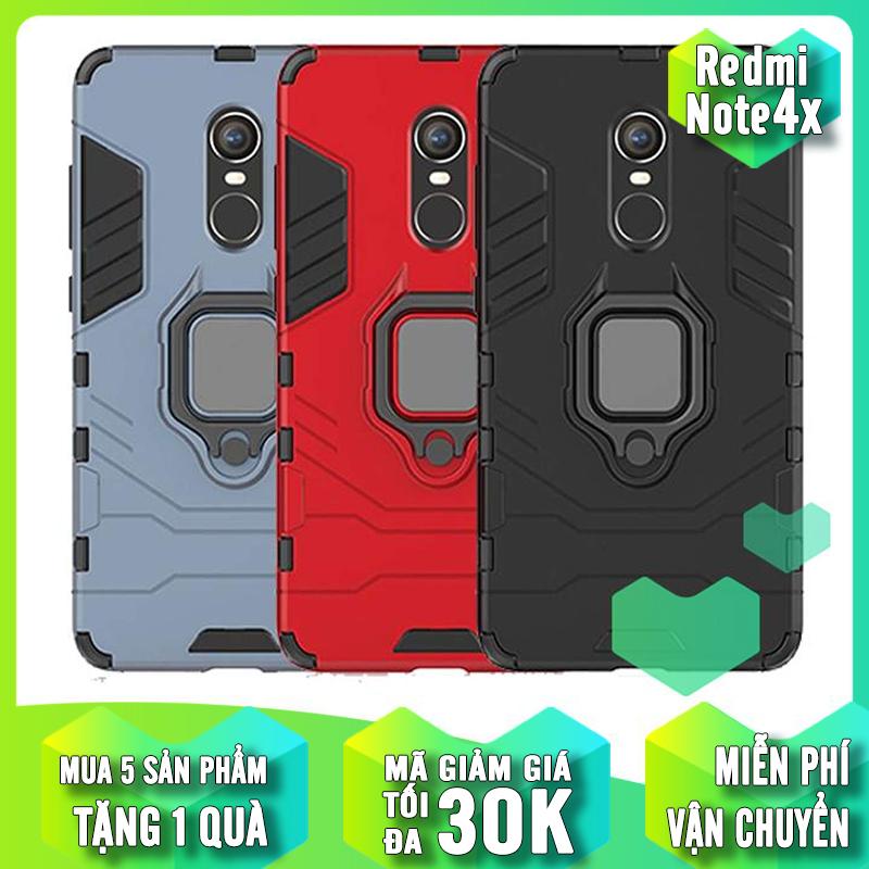Ốp lưng cho xiaomi redmi note 4x iron - man iring nhựa pc cứng viền dẻo chống sốc