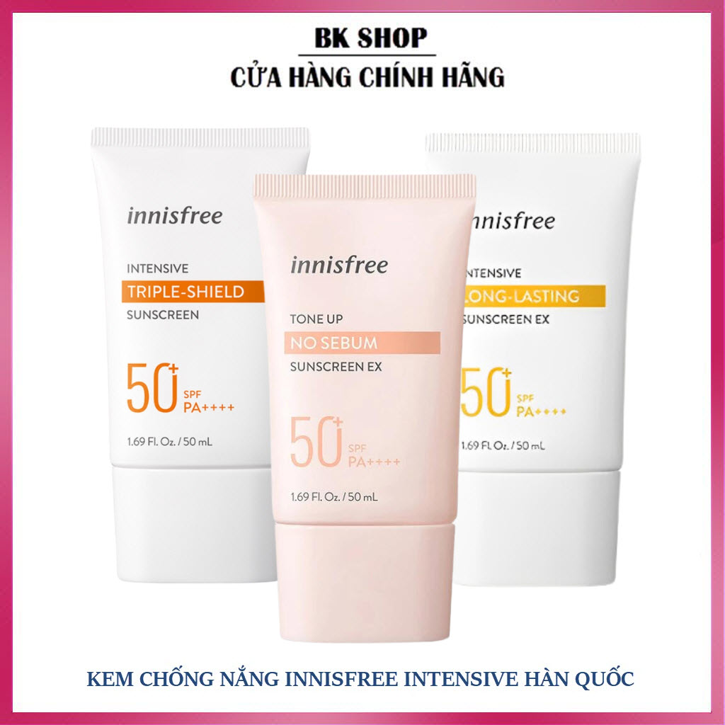[Hàn Quốc - Mẫu Mới ] Kem Chống Nắng Innisfree Intensive Sunscreen 50ml
