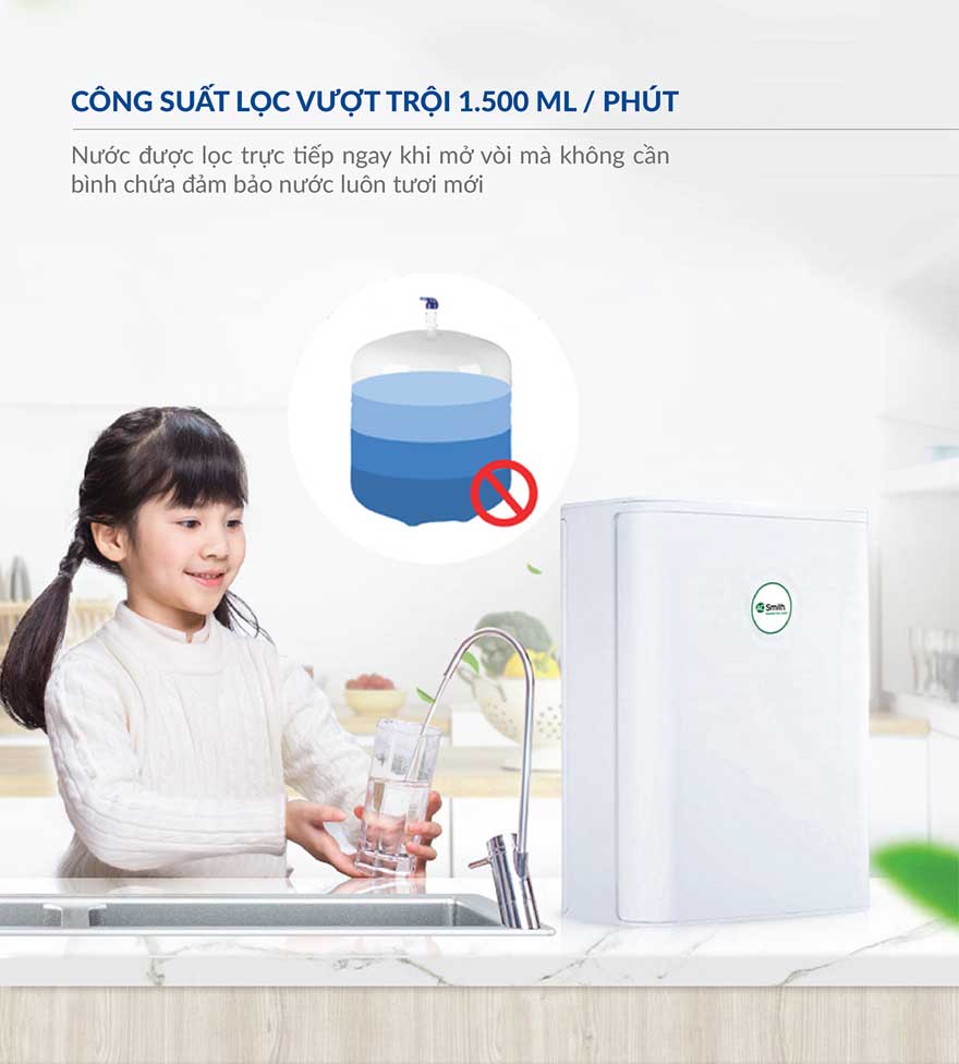 Máy lọc nước AO Smith S600【Lắp Đặt Miễn phí, Bảo hành Chính hãng 12 tháng】