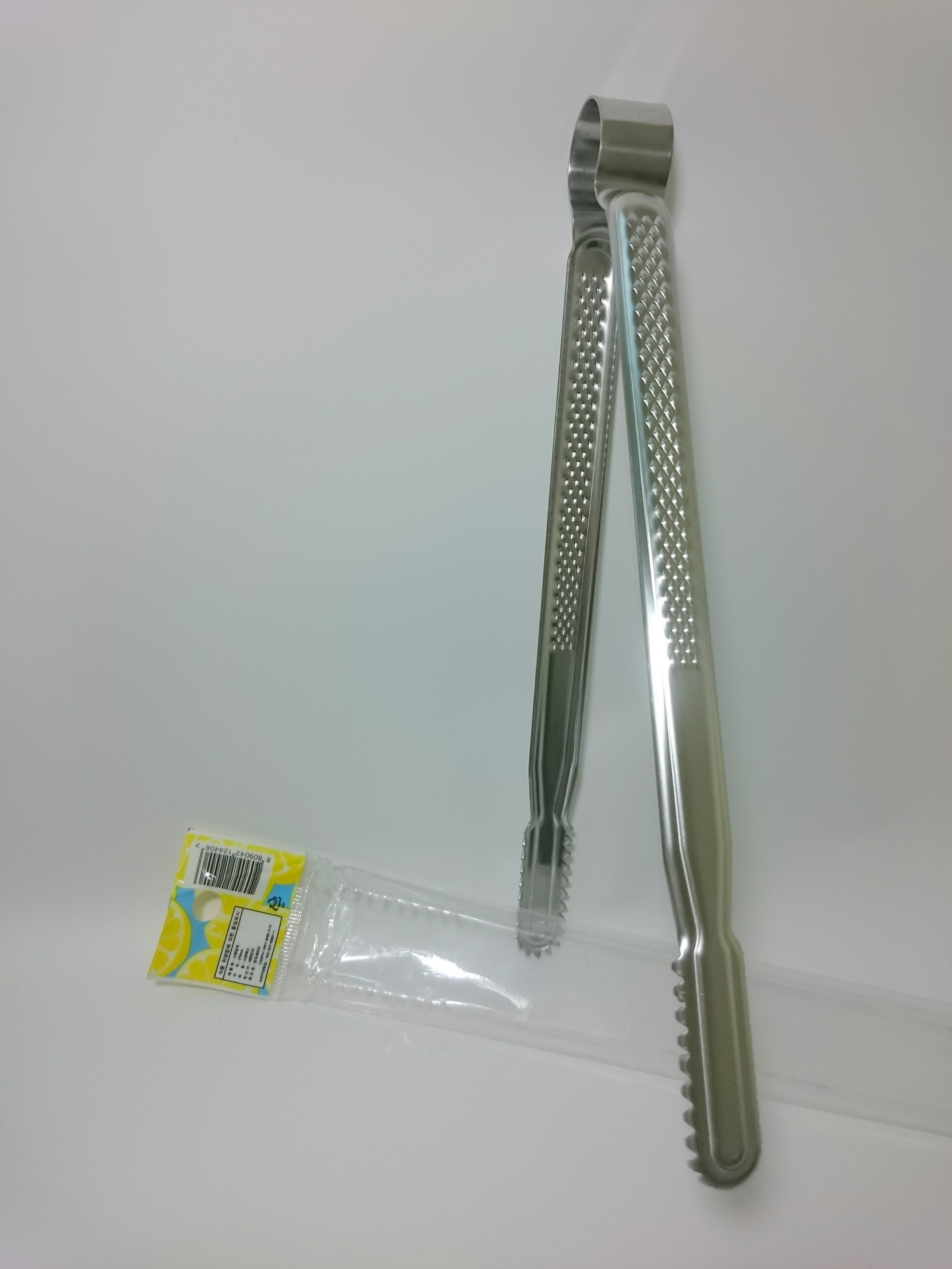 Korean-style stainless steel food clamp