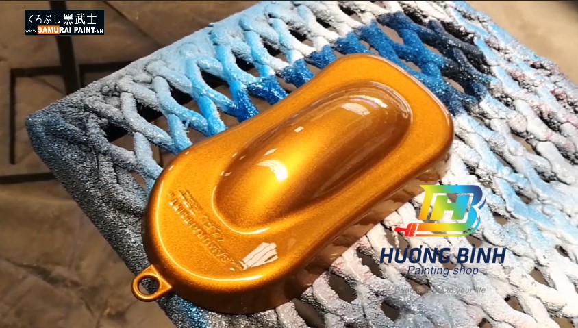 Sơn xịt Samurai màu Đồng - EP41 (400ml) (có khả năng kháng xăng A92, A95)