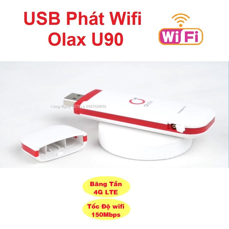 ( VUA GIÁ RẺ) USB Dcom 4G ZTE Olax U90 tốc độ 150Mbps phát wifi