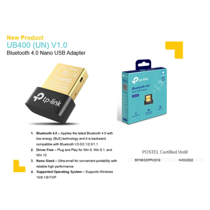 Bảng giá TP-Link Bluetooth 4.0 Bộ Chuyển Đổi USB Nano - UB400 - Hàng Chính Hãng Phong Vũ