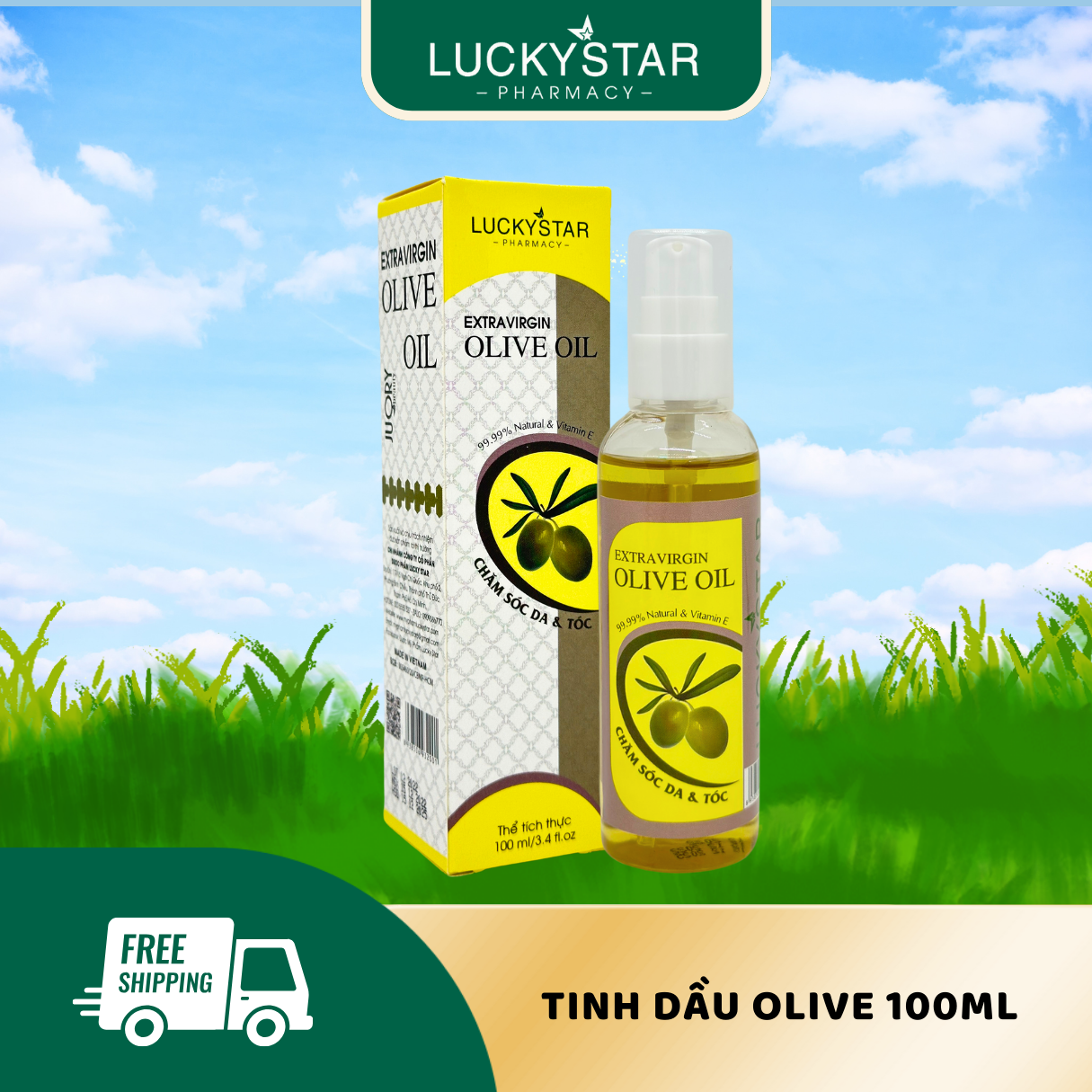 Tinh Dầu Oliu Lucky Star  100ml