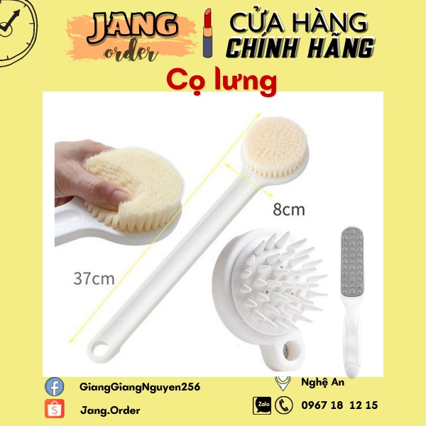 [Tặng Chà gót chân hoặc lược Matxa] Cây bàn chải cọ lưng chà lưng