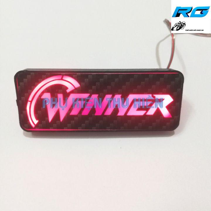 Chữ led Winner gắn đuôi dè xe máy - MÀU ĐỎ