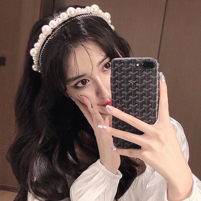 Bờm cài tóc 3 line đính đá, hạt hot girl