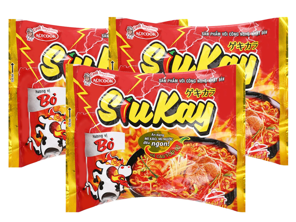 [HSD T3-2024] Combo 5 gói Mì SiuKay vị Bò127g