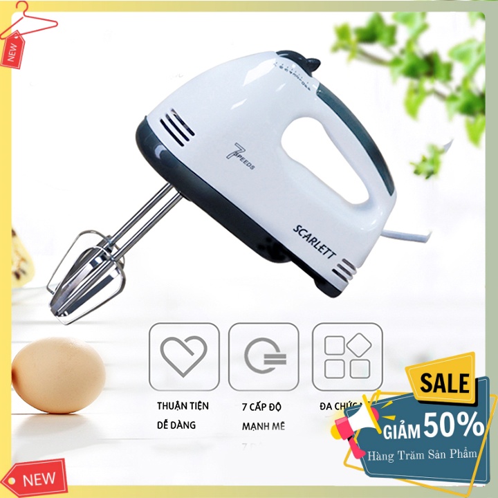 Máy Đánh Trứng Cầm Tay 7 Tốc Độ Công Suất 180W