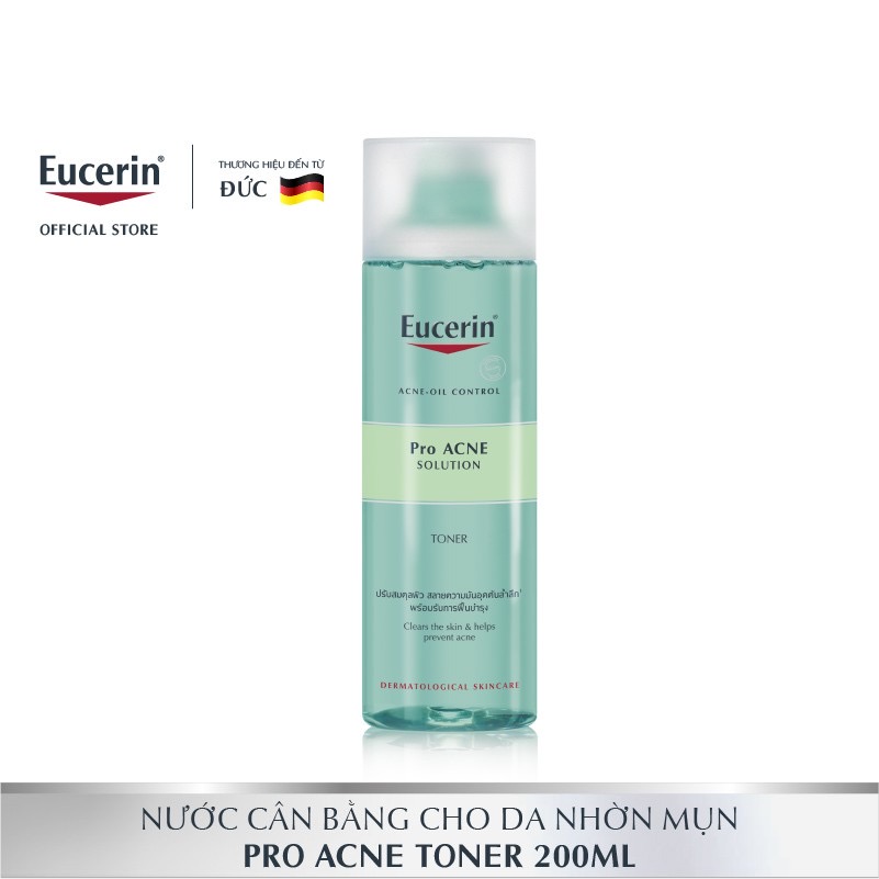 Nước hoa hồng Eucerin Pro ACNE Solution Toner 200ml [Nhập Khẩu Chính Hãng]