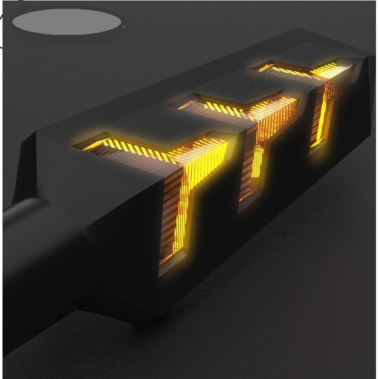 Sporty Style Led Turn Signals — Set of 1 Pair Upgraded for 12Vol Motorbikes and Electric Bicycles