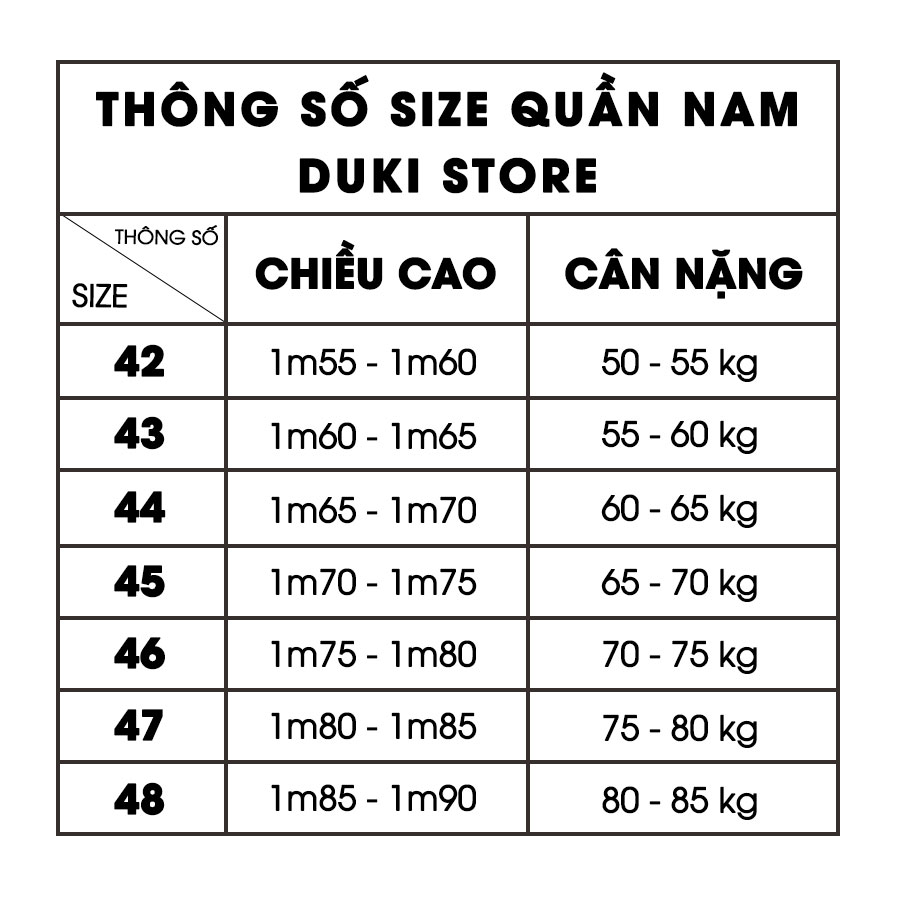 Quần âu nam sọc kẻ đen đẹp - DUKI STORE