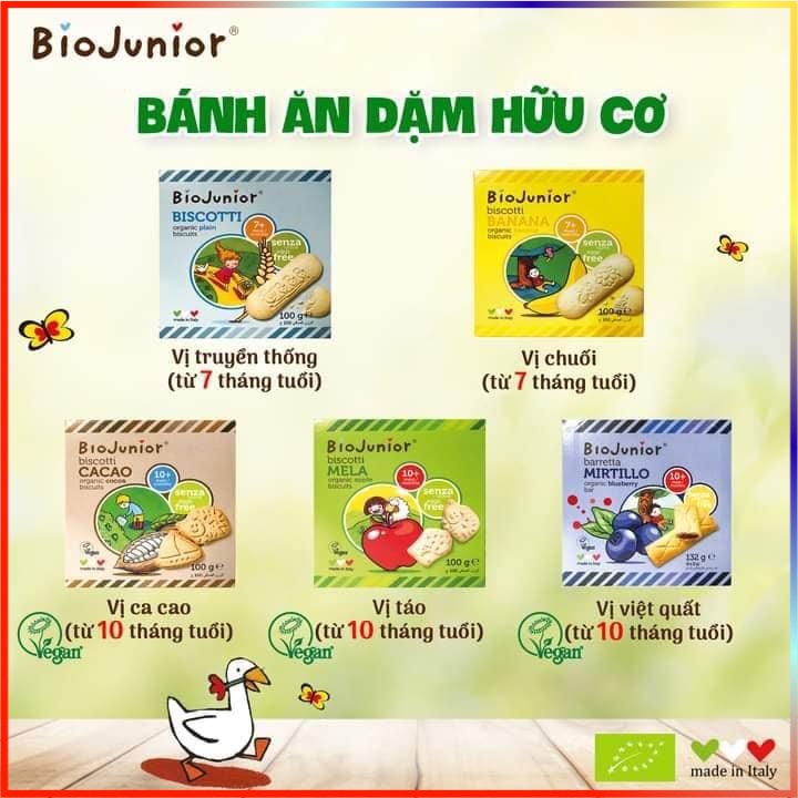Bánh Ăn Dặm Hữu Cơ Bio Junior 100g Cho Bé Ăn Dặm Từ 7 đến 10 Tháng Tuổi