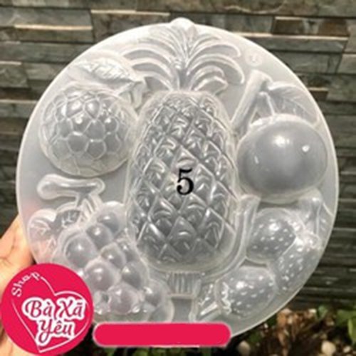 Khuôn rau câu trái thơm trái cây 20cm