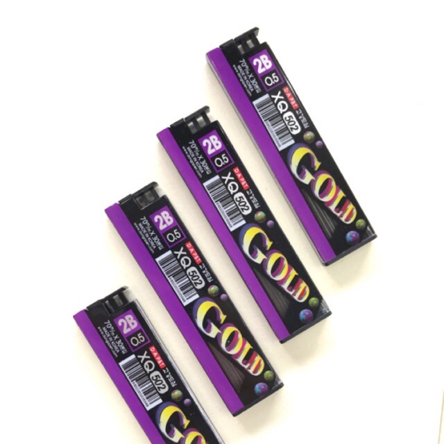 Ngòi Ruột Chì Bấm Gold 2B Ngòi 0.5mm (1 Tép)