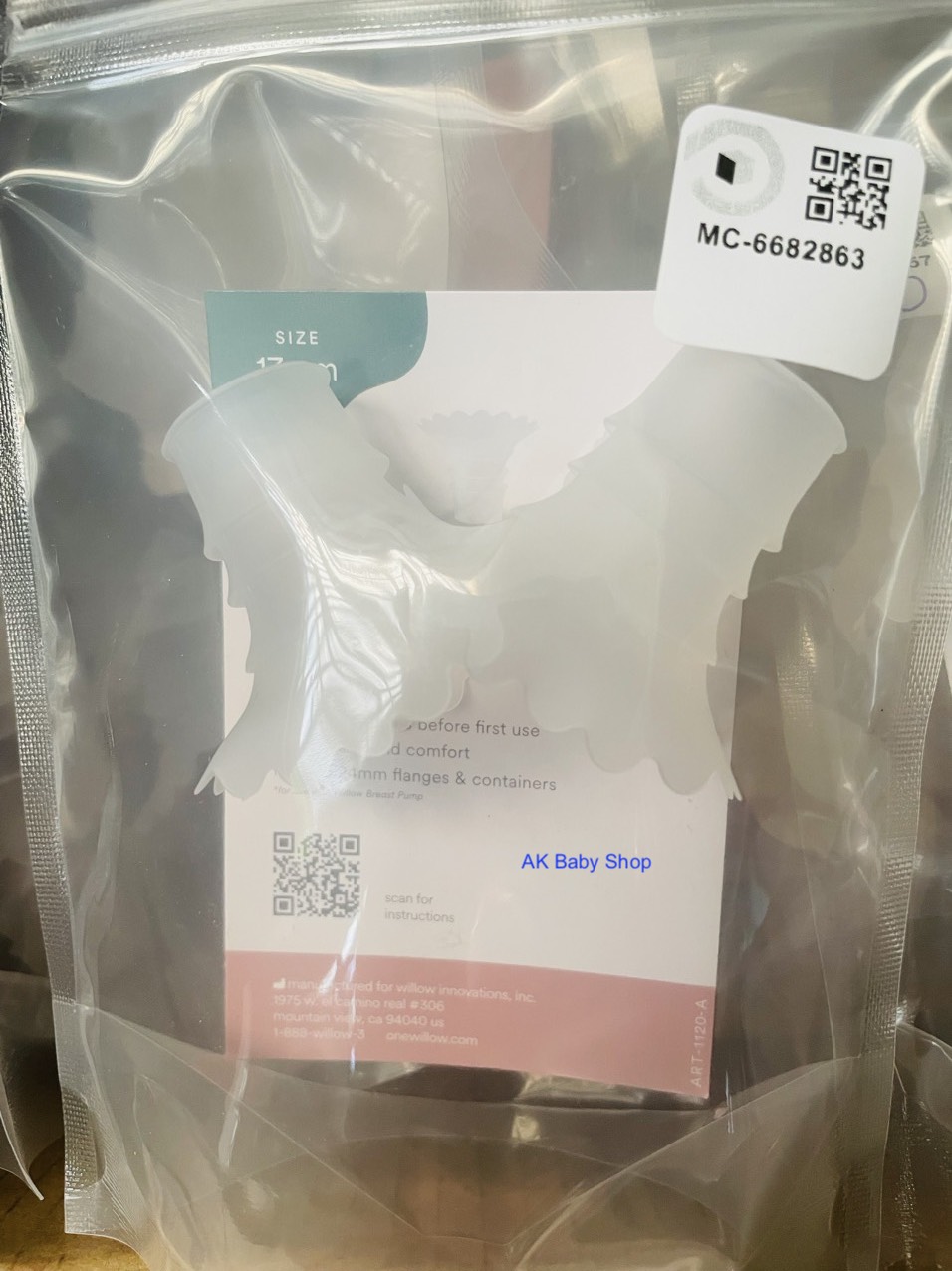 Phụ kiện máy hút sữa Willow (hạ size, insert)