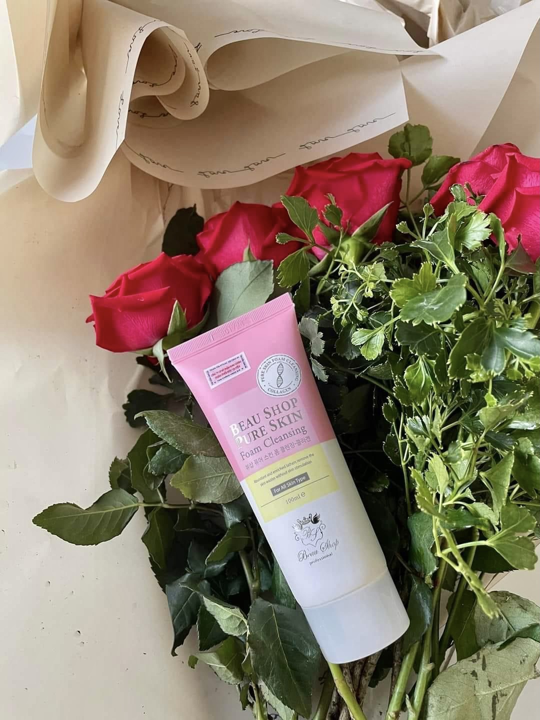 SỮA RỬA MẶT BEAU SHOP TẠO BỌT SẠCH DA HÀN QUỐC PURE SKIN FOAM CLEASING 100ML